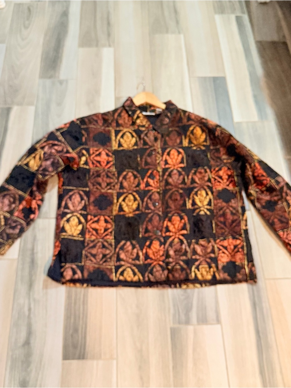 Women's Quilted Jacket - Red Multi - Picture 10 of 11